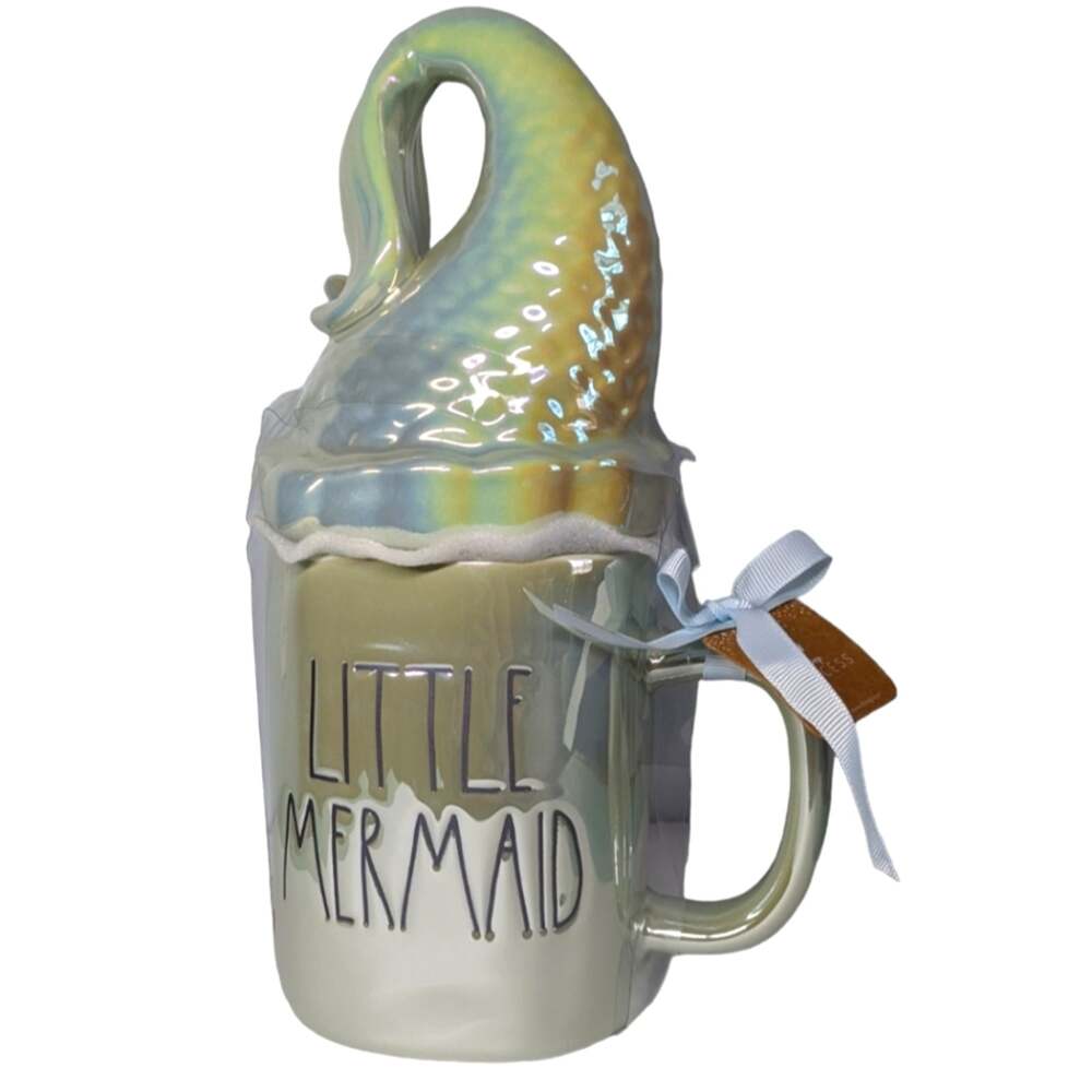 Disney Little Mermaid Ariel topper mug by Rae Dunn NEW